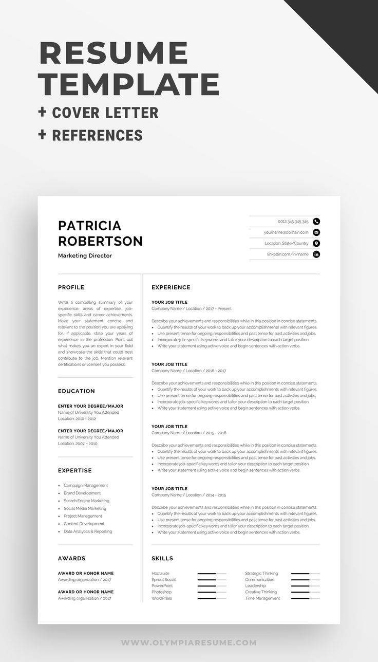 best resume template 2017 for mac